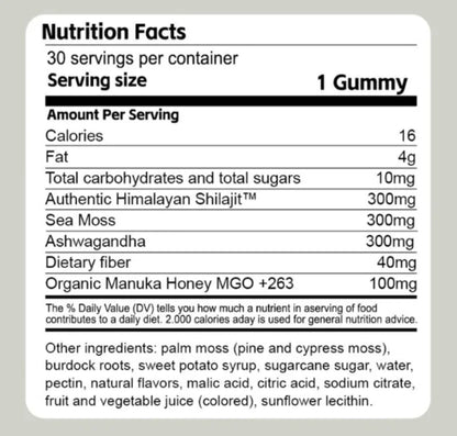 Shilajit 3-in-1 Men’s Wellness Gummies