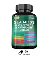 Sea Moss Supplement - Supports Thyroid Health, Anti-Aging, Antioxidant, Improve Immunity, Detox, Beauty Health
