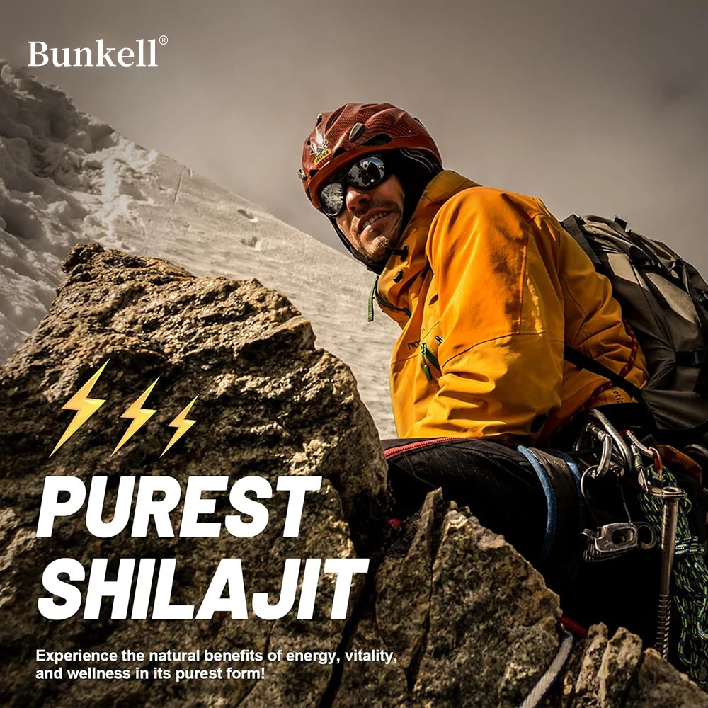 Bunkell® Shilajit Complex – 8-in-1 Extra Strength Energy & Vitality Supplement